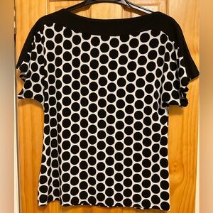 Polka Dot Black and White Women's Top